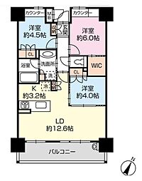 アルビオ・ガーデン東静岡 3LDKの間取図画像