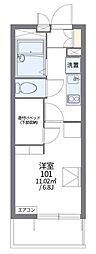 レオパレスOZAWA3 1Kの間取図画像