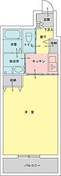 第1つきみビル 1Kの間取図画像