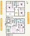 間取り：仁田駅徒歩11分★小学校徒歩5分★2号棟★土地128．11m2★家93．75m2★車3台★2，490万円★