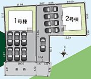 ≪牧之原市静波　1号棟≫配置図