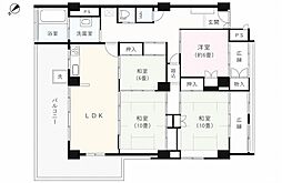伊東マンション本館 4LDKの間取図画像