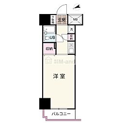 ダイアパレス富士吉原 ワンルームの間取図画像