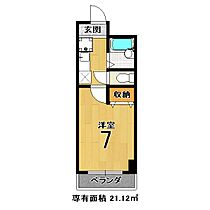 ツインズ・スクエア　ウエスト 406 ｜ 京都府京都市伏見区東町（賃貸マンション1K・4階・21.12㎡） その2