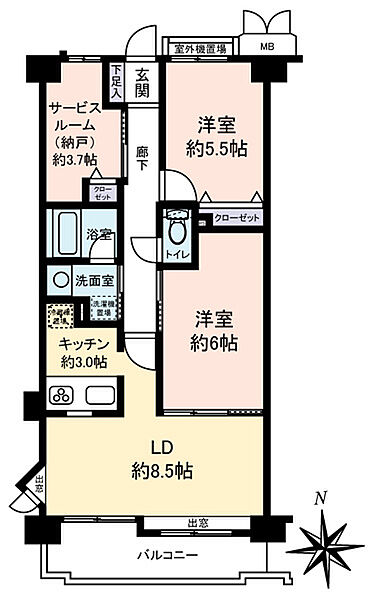 間取りを拡大表示