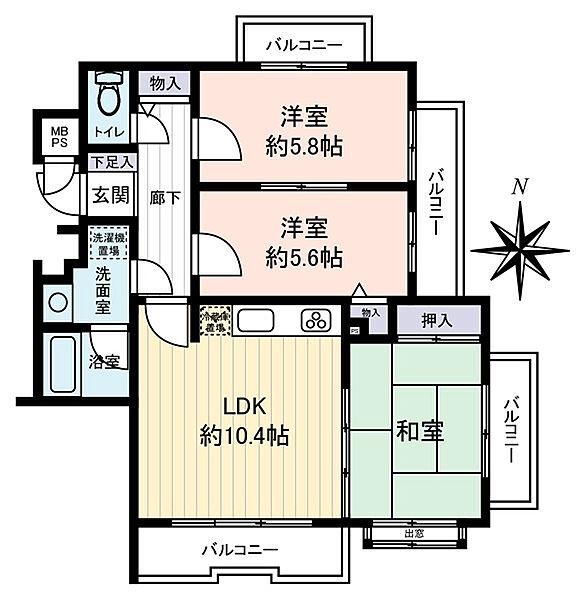 間取りを拡大表示