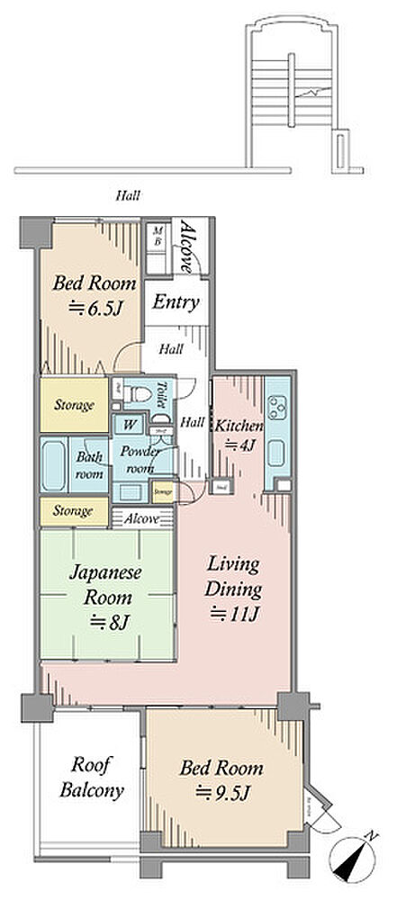 3LDK 間取り