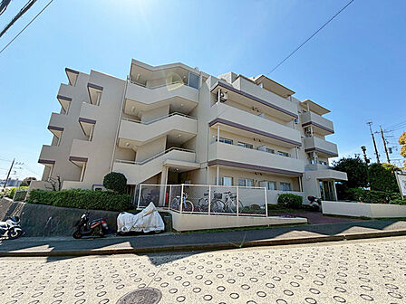 周辺はマンションと一戸建てが混在するのどかな住宅街です