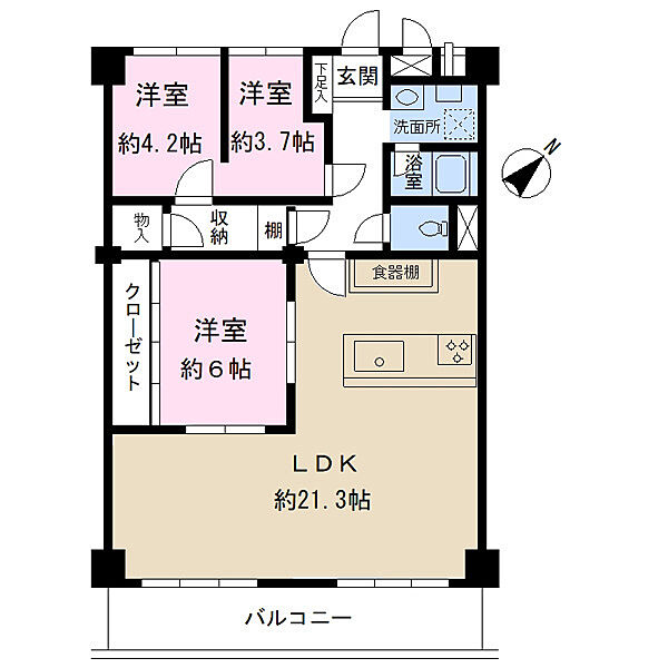 間取りを拡大表示