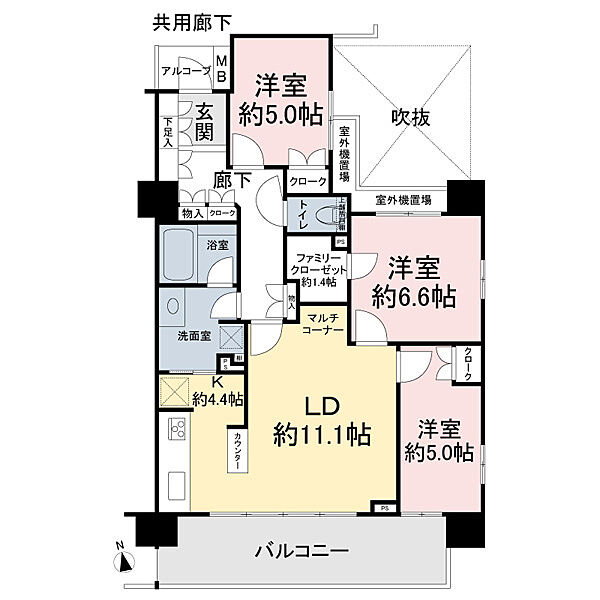 間取りを拡大表示