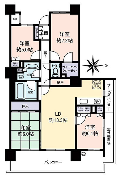 間取りを拡大表示