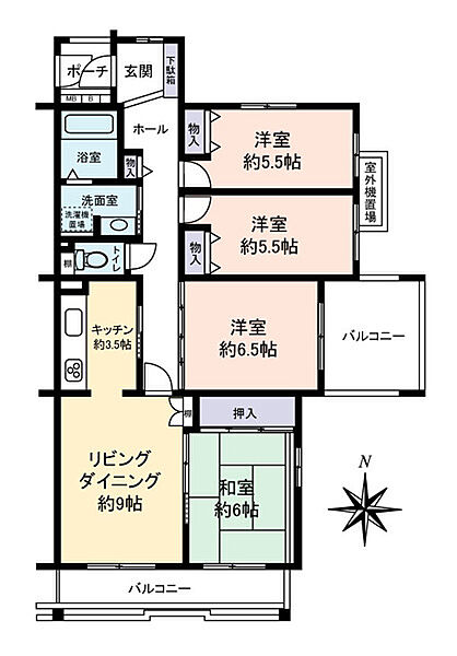 間取りを拡大表示