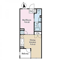 COSMOSREID池袋Residence 1LDKの間取図画像