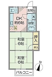 間取図画像 2DK
