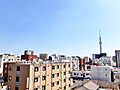 バルコニーから...