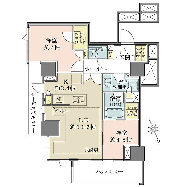 間取りを拡大表示