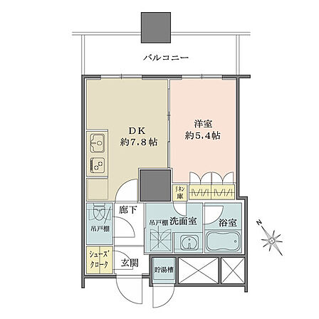 1DK 間取り