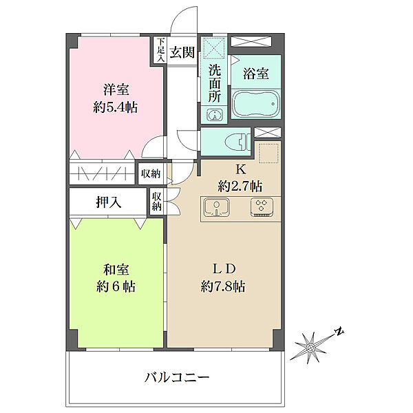 間取りを拡大表示