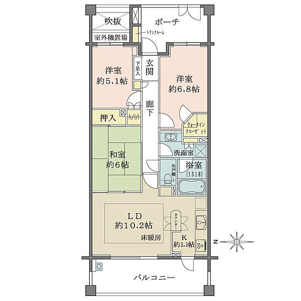 間取りを拡大表示
