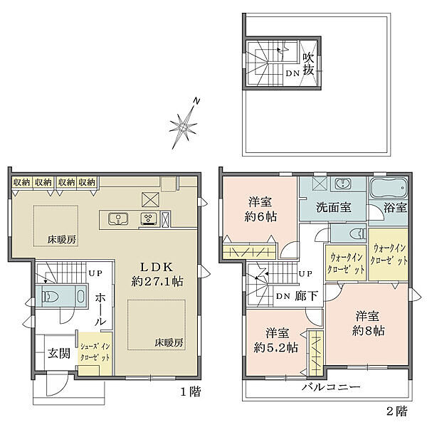 間取りを拡大表示