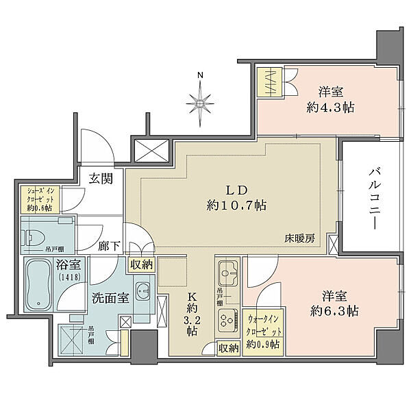 間取りを拡大表示