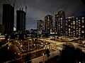 窓から広がる夜...