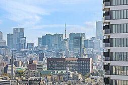 東京タワーも望める、奥行きのある眺望(天候による)。時間の移ろいとともに変化する景色を楽しめます。【住戸からの眺望】