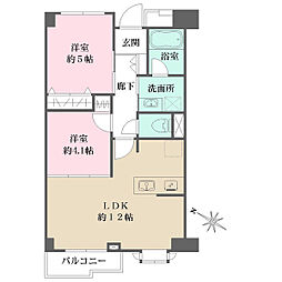 ルーエ成増 2LDKの間取図画像