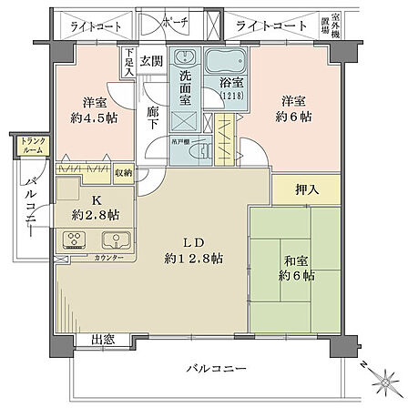 対面式キッチンにつき室内を見渡せます
