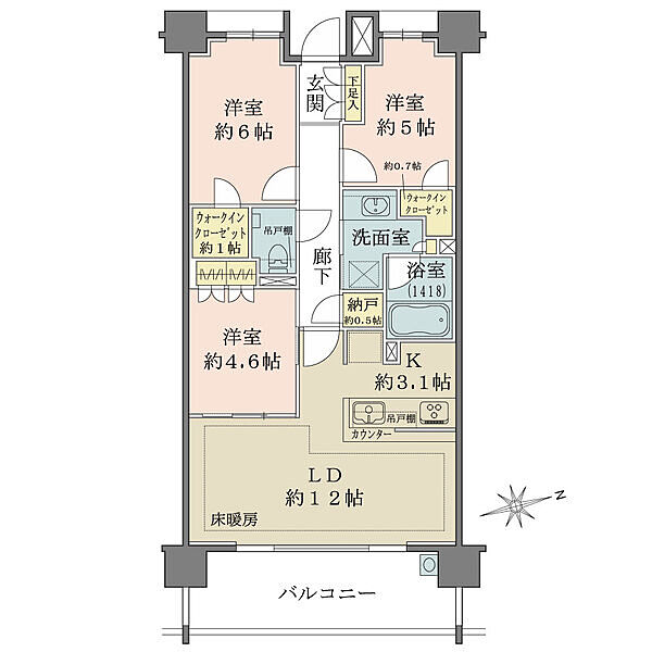 間取りを拡大表示