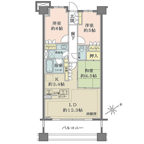 間取りを拡大表示