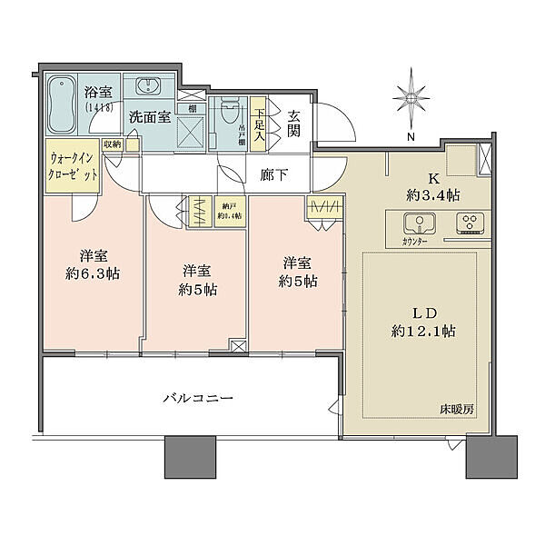 間取りを拡大表示