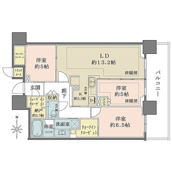 間取りを拡大表示