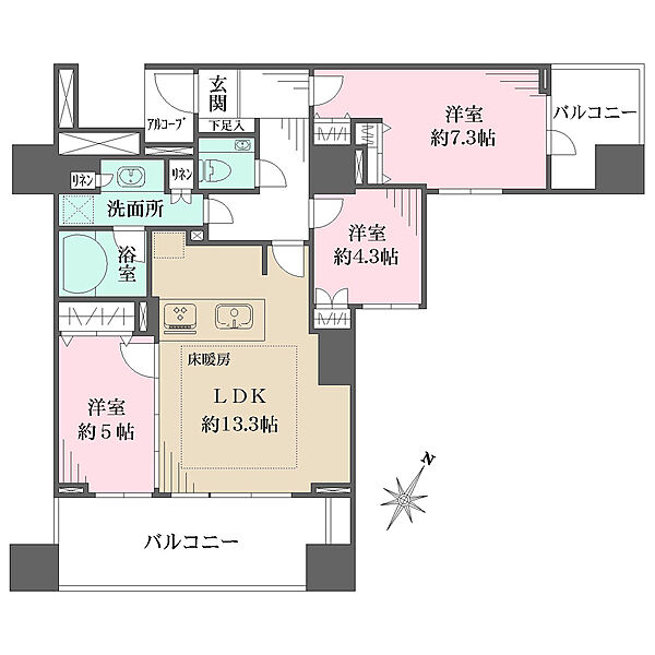間取りを拡大表示