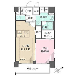 プレサンス鶴舞公園セラヴィ 1LDKの間取図画像