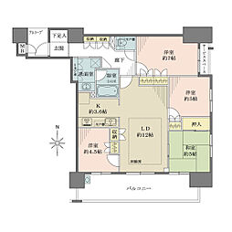 BELISTA喜連瓜破 4LDKの間取図画像