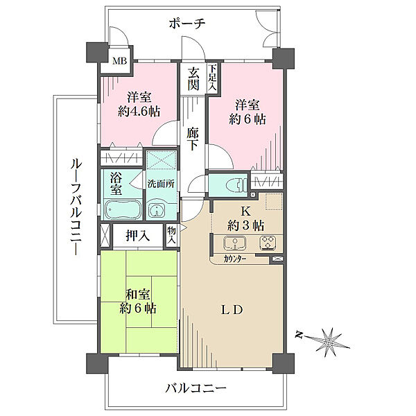 間取りを拡大表示
