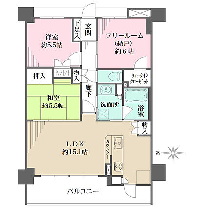 洗面所にはキッ...