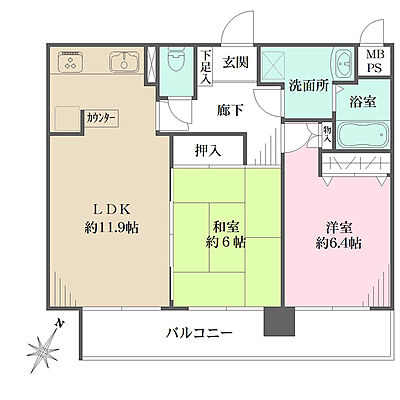 間取り パルシオ三宮フラワーロード 10階/-