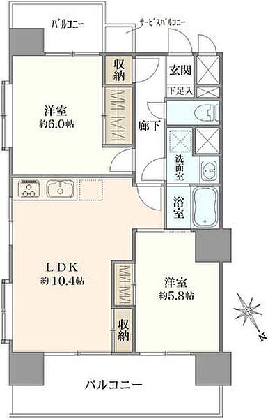 間取りを拡大表示