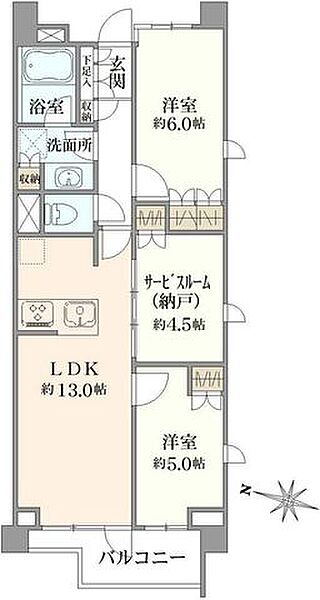 間取りを拡大表示