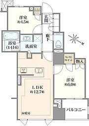 プラウド日本橋人形町 2LDKの間取図画像