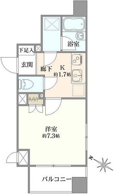 1K 間取り