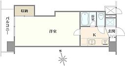 ドミール蒲田 1Kの間取図画像
