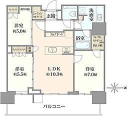 間取図画像 3LDK