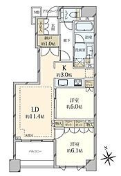 間取図画像 2LDK