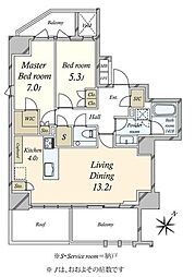間取図画像 2SLDK
