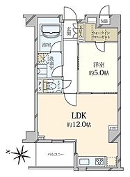 リシェ駒場東大前 1LDKの間取図画像