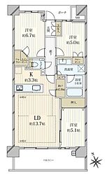 間取図画像 3SLDK