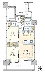 プラウドシティ小竹向原 フロントコート 2LDKの間取図画像